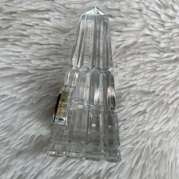 Waterford Crystal Obelisk Tower Clock Cut Crystal - Picture 4 of 12